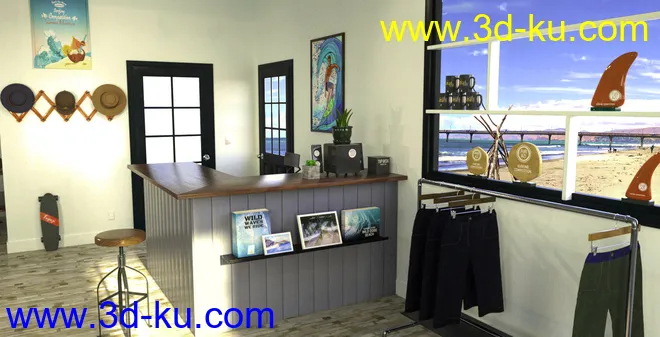 FG Surf Shop模型的图片4