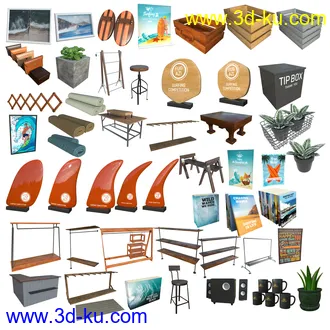 3D打印模型FG Surf Shop的图片