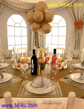 3D打印模型Floral Dining Texture Add-On的图片