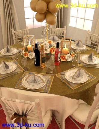 3D打印模型Floral Dining Texture Add-On的图片