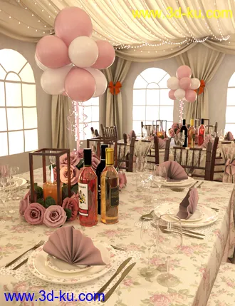 3D打印模型Floral Dining Texture Add-On的图片