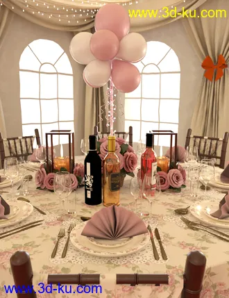 3D打印模型Floral Dining Texture Add-On的图片