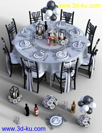 3D打印模型Floral Dining Texture Add-On的图片