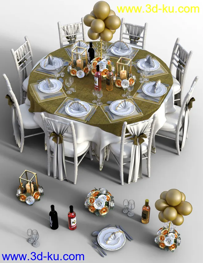 Floral Dining Texture Add-On模型的图片11