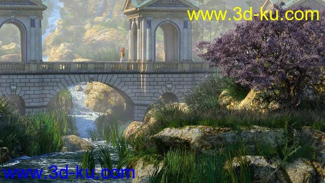 Forest River Bridge模型的图片2