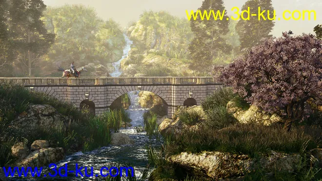 Forest River Bridge模型的图片6