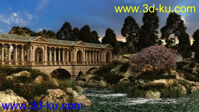 Forest River Bridge模型的图片8