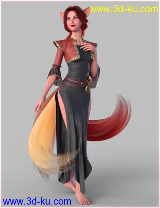 3D打印模型Foxfire Poses for Kiko 8.1 and Genesis 8.1 Females的图片