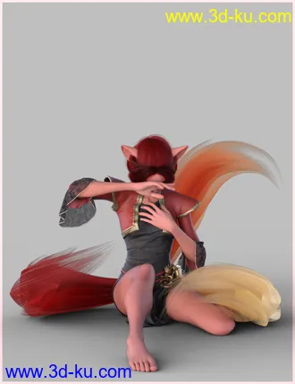 3D打印模型Foxfire Poses for Kiko 8.1 and Genesis 8.1 Females的图片
