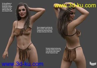 3D打印模型FREEBIE Thorn Loincloth and Bra - Daz的图片