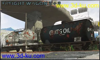 3D打印模型Freight Wagon 2 and 3的图片