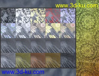 FSL Classic Elegance Clothing Shaders for Iray模型的图片15