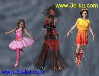 3D打印模型FSL Classic Elegance Clothing Shaders for Iray的图片