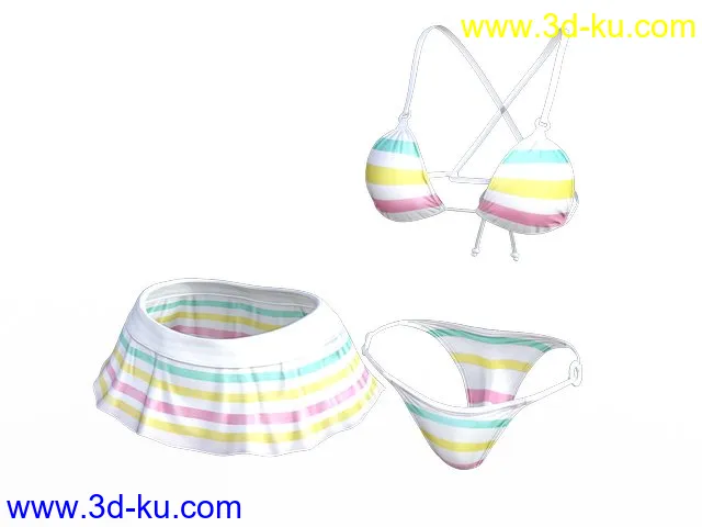 Fun Bikini for Genesis 8 Female模型的图片1