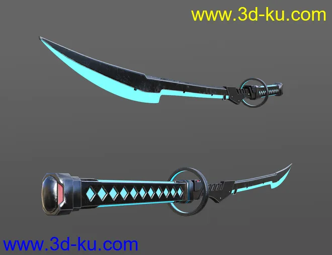 Future Samurai Animations with Sword for Genesis 8.1 Female and Noska 8.1模型的图片7