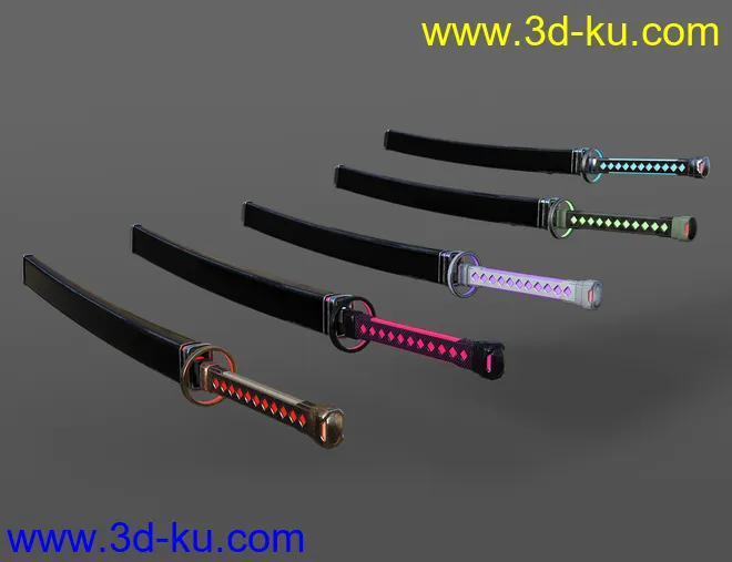 Future Samurai Animations with Sword for Genesis 8.1 Female and Noska 8.1模型的图片10