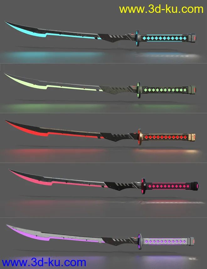 Future Samurai Animations with Sword for Genesis 8.1 Female and Noska 8.1模型的图片13