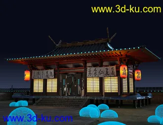 3D打印模型Futuristic Samurai Compound - Environment and Props的图片