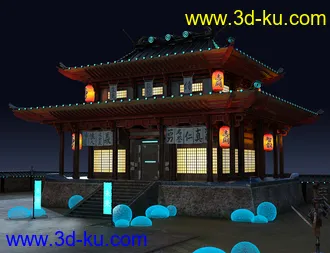 3D打印模型Futuristic Samurai Compound - Environment and Props的图片