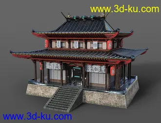 Futuristic Samurai Compound - Environment and Props模型的图片5