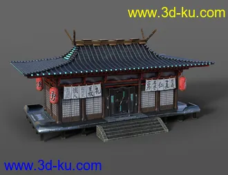 3D打印模型Futuristic Samurai Compound - Environment and Props的图片