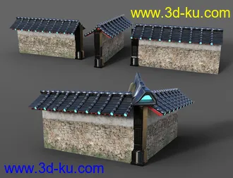 Futuristic Samurai Compound - Environment and Props模型的图片13