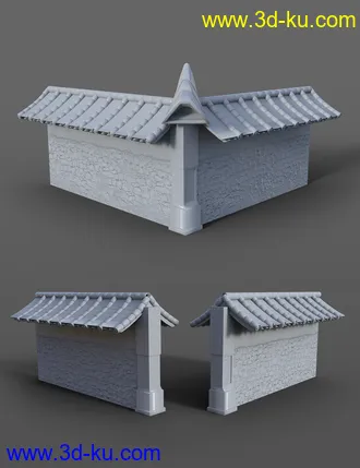 Futuristic Samurai Compound - Environment and Props模型的图片14