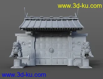 Futuristic Samurai Compound - Environment and Props模型的图片16
