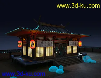 3D打印模型Futuristic Samurai Compound - Environment and Props的图片