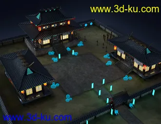 Futuristic Samurai Compound - Environment and Props模型的图片28