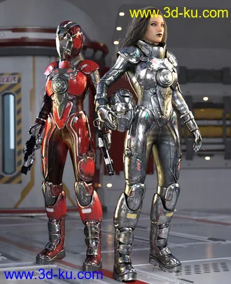 3D打印模型Galactic Sci-Fi Suit for Genesis 8 Female(s)的图片