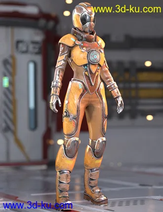 3D打印模型Galactic Sci-Fi Suit for Genesis 8 Female(s)的图片