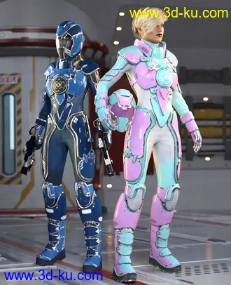 3D打印模型Galactic Sci-Fi Suit for Genesis 8 Female(s)的图片