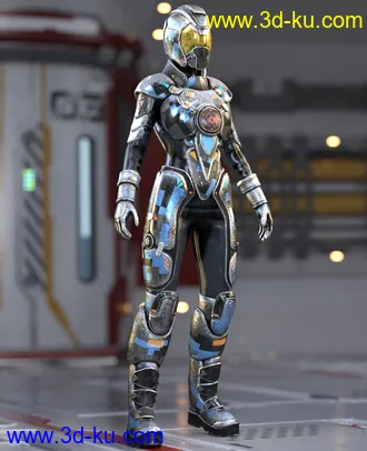 3D打印模型Galactic Sci-Fi Suit for Genesis 8 Female(s)的图片