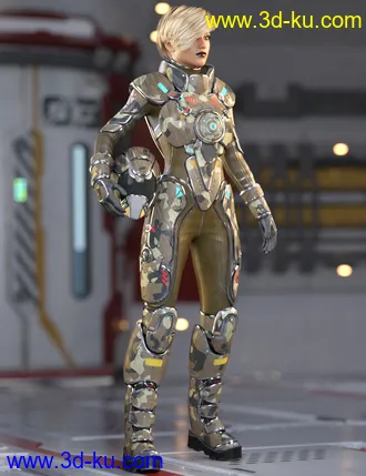 3D打印模型Galactic Sci-Fi Suit for Genesis 8 Female(s)的图片