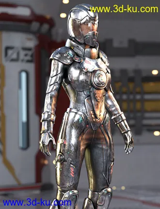 3D打印模型Galactic Sci-Fi Suit for Genesis 8 Female(s)的图片