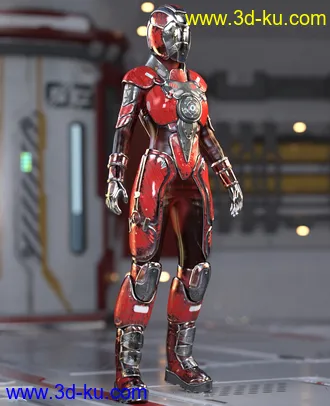 3D打印模型Galactic Sci-Fi Suit for Genesis 8 Female(s)的图片
