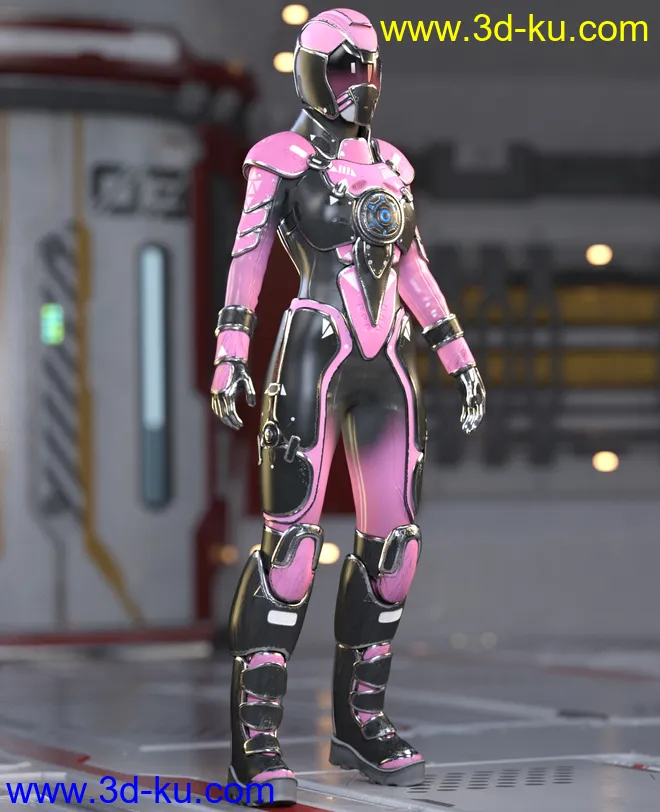Galactic Sci-Fi Suit for Genesis 8 Female(s)模型的图片9