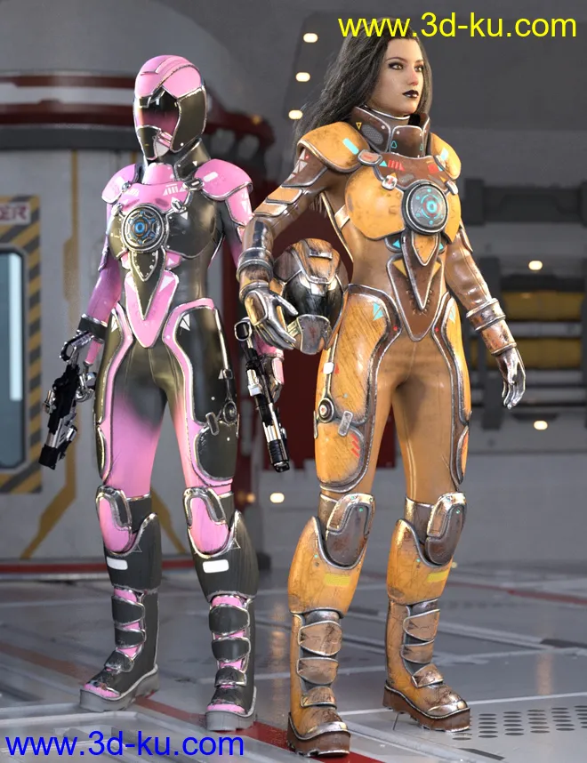 Galactic Sci-Fi Suit for Genesis 8 Female(s)模型的图片10