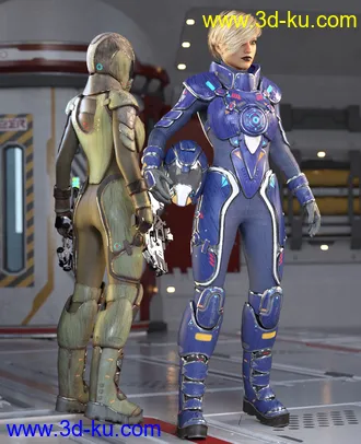 3D打印模型Galactic Sci-Fi Suit for Genesis 8 Female(s)的图片