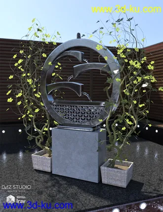 3D打印模型Garden Water Features的图片