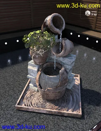 3D打印模型Garden Water Features的图片