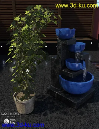 3D打印模型Garden Water Features的图片