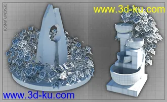 3D打印模型Garden Water Features的图片