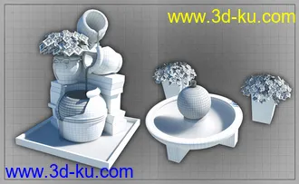 3D打印模型Garden Water Features的图片
