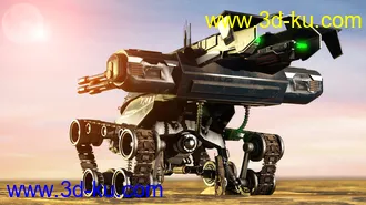 3D打印模型Gato Gordo Battle Tank的图片