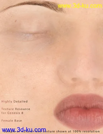 3D打印模型Genesis 8 Female Texture Merchant Resource- Light Skin的图片