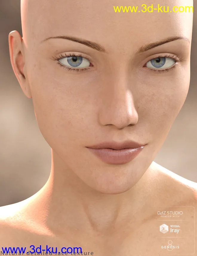 Genesis 8 Female Texture Merchant Resource- Light Skin模型的图片10