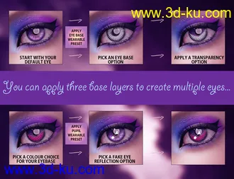 3D打印模型Geoshell Anime Eye Builder for Victoria 8.1的图片