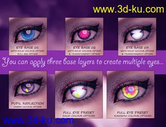 3D打印模型Geoshell Anime Eye Builder for Victoria 8.1的图片